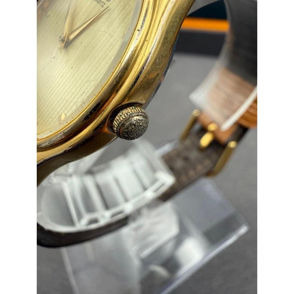 Used Working Condition SEIKO QUARTZ Gold Dial Wristwatch