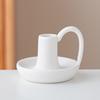 Elegant Tea Cup Candle Holder European Style Minimalist Candle Stands Ceramic Candlestick  Party