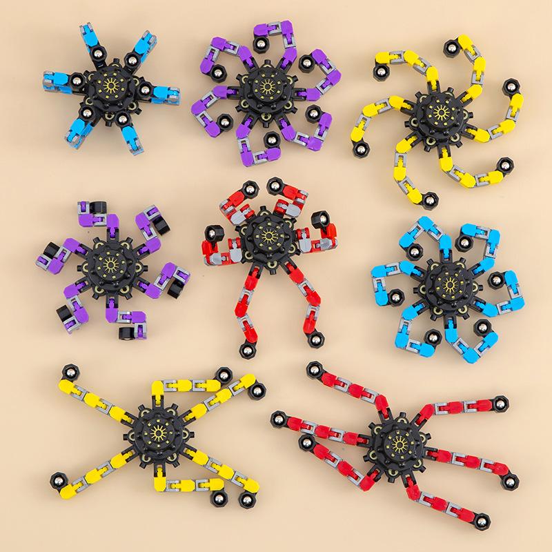 Acrylic Transparent Animal Spinning Fidget Spinner Cute Cartoon Design for Kids Adults Stress Relief Desk Toy Gift