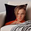 Handsome Actor lLeonardo DiCaprio Cushion Cover Pillowcase Antidustmite Invisible Zipper Short Plush Sofa Cushion