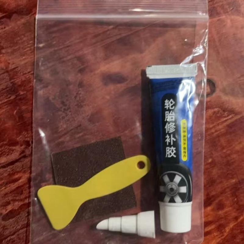 Emergency Tire Repair Adhesive 60ml Temperature Resistant Glues Black Rubber Cement for Instantly Leak Fixes