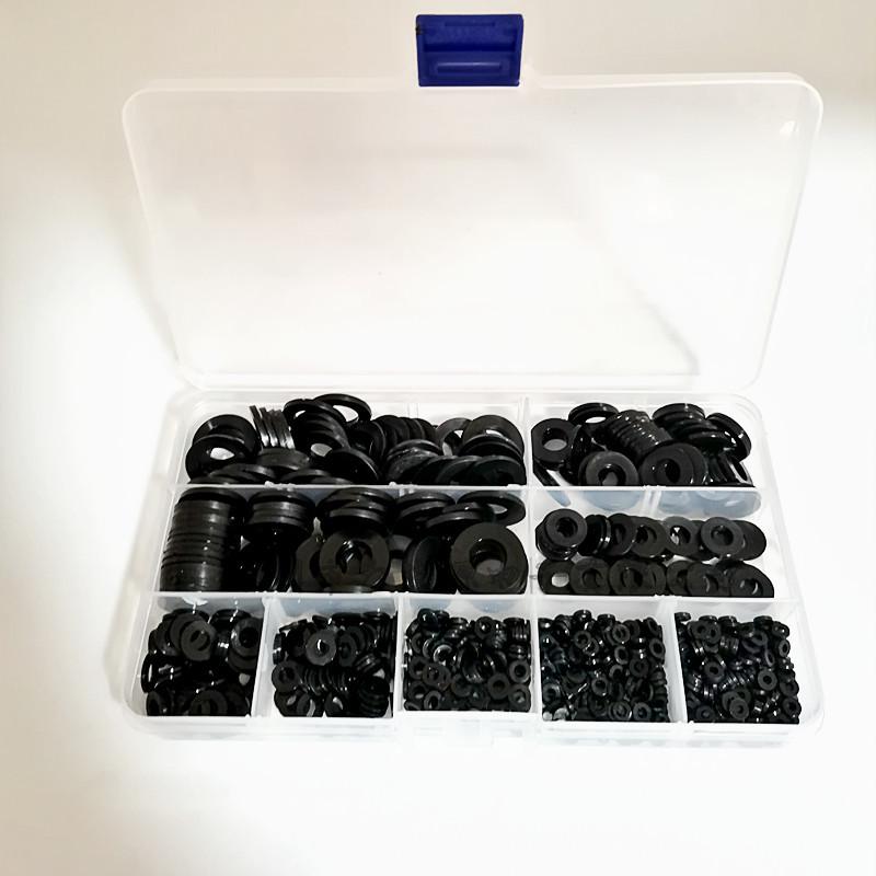 Nylon Washers Set 800pcs: M2-M12 Insulating Flat Plastic Washers