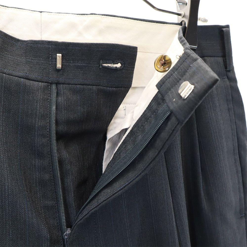 Aquascutum 90s Made in Japan Wool Old Striped Pattern pants suit Setup Men's Used