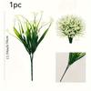 1pc Elegant Artificial Calla Lily Bouquet - Realistic White Plastic Flowers with Green Stems, Perfect for Home Decor, Weddings, Indoor/Outdoor Use