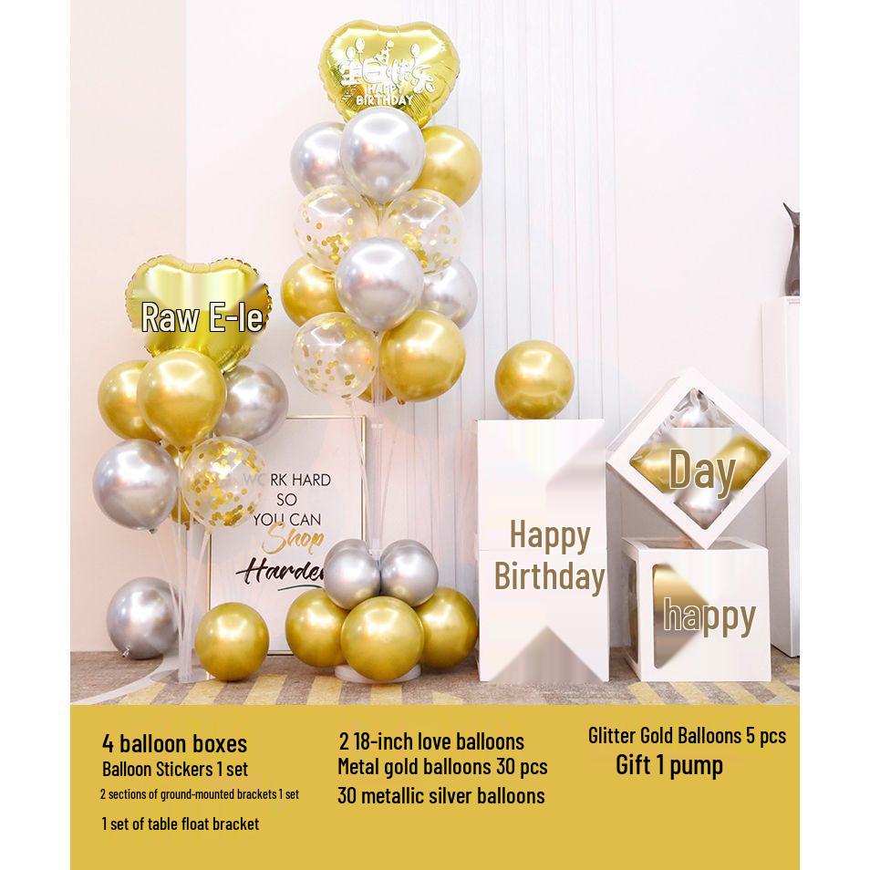 Luminous Happy Birthday Balloons for Adult & Baby Parties - Boys & Girls First Birthday Decoration