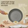 24cm Nonstick Frying Pan Heats Evenly Kitchen Egg Steaks Pan Omelet Pan Oil Controlling Frying Pan for Household Outdoor Camping