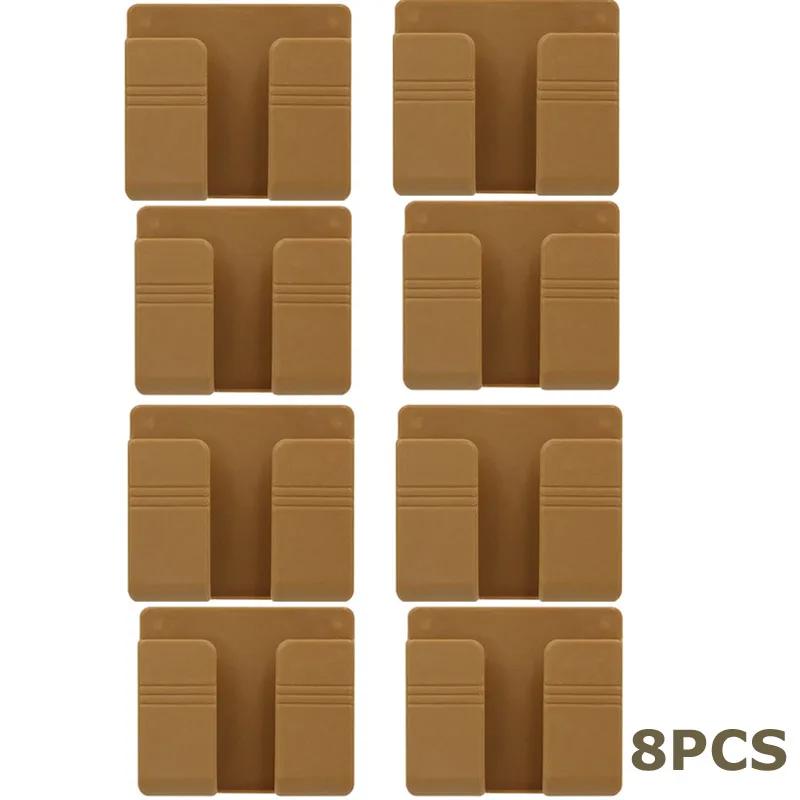 Punch Free Self Pasting Phone Storage Box Self-dhesive TV Remote Control Organizer Rack Wall-mounted Phone Plug Charging Holder