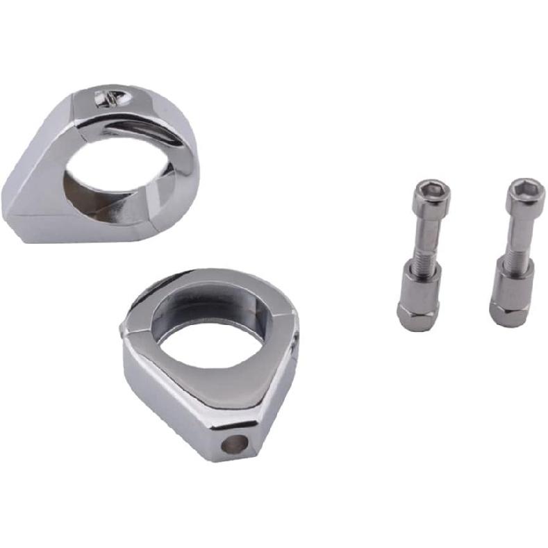 Riloer Motorcycle Fork Indicator Brackets, Aluminum Motorcycle Turn Signal Mount Brackets Turn Signal Light Indicator Bracket Clamps, Motorbike Fork