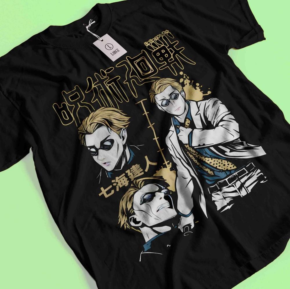 

Nanami T-Shirt Sukuna Shirt Jujutsu Kaisen Tshirt Toji Tee Yuta Maki Gojo Satoru L