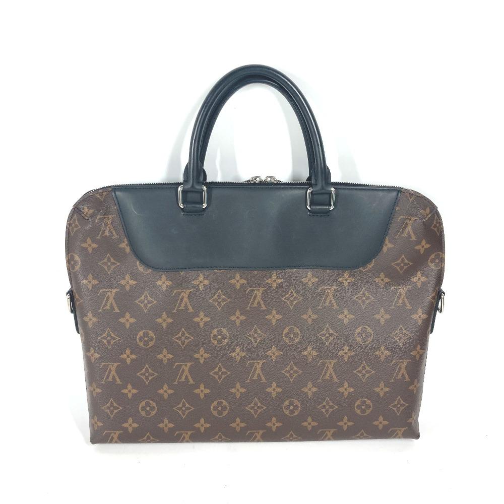 Louis Vuitton M54019 MonogramMacassar Porto Document Jour PDJ 2WAY Hand Bag