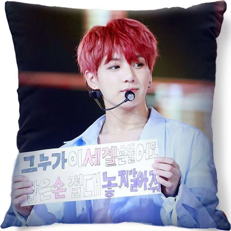 Подушка BTS Чонгук Подушка для комфорта K-pop Подушка для кровати BT21 40*40cm