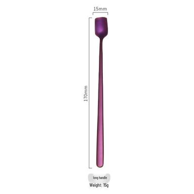 304 Stainless Steel Long Handle Square Spoon