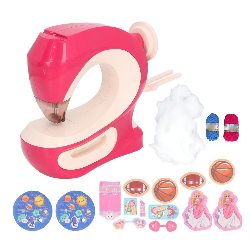 Sewing Machine Toy Electric Sewing Machine Kit High Simulation Educational Beginner Sewing Machine