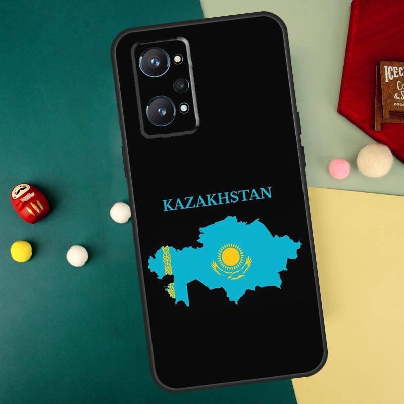 Kazakhstan Flag For Realme 10 11 12 13 14 Pro Plus C67 C65 C63 C61 C55 C53 C51 C35 C71 C75 GT7 15 Pro Case