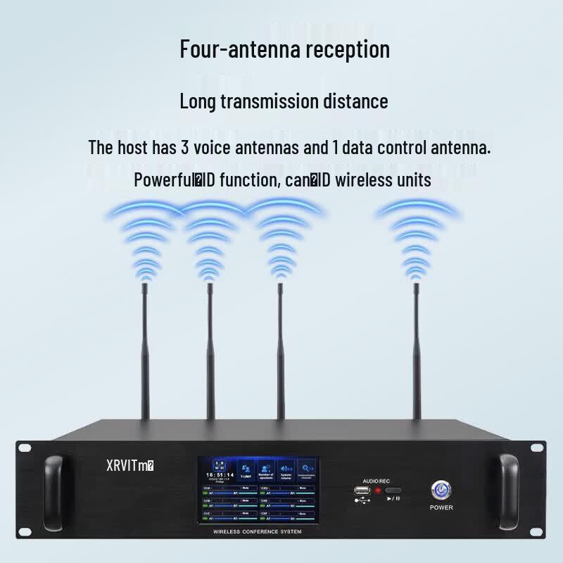 Xun Er Wei DK-601 Series 6-Channel Wireless Video Tracking Conference Microphone System (CN Version)
