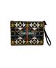 Greedilous Black Geometric Clutch Bag