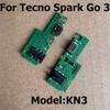 For Tecno Spark Go 3 USB Charging Dock Port With IC Mic Microphone Connector Board Flex Cable Parts Replacement KN3
