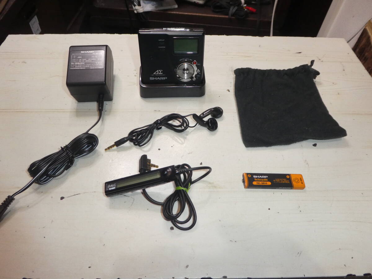 [USED]SHARP Portable MD Recorder MD-DR77 melns