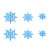 6Pcs 3D Snowflake Pendant Paper Christmas Snowflake Pendant Snowflake Pendant Holiday Party Decorations