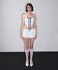 VINAJ Lace Line Micro Short Skirt Cover-Up (White)