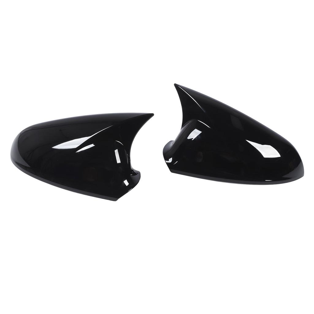 Pair of Glossy Black Rearview Mirror Cover Cap Enhance Vehicle Appearance Replacement for Vauxhall