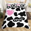 Cow Print Bedding Set King Size Kids Black White Duvet Cover Set Cartoon Milk Cow Comforter Cover Animal Farmhouse Quilt Cover