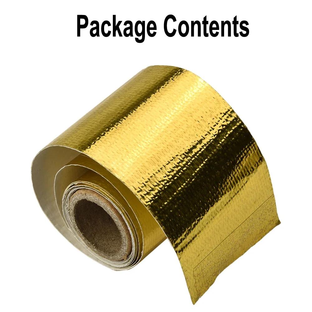 120x5cm Motorcycle Exhaust Wrap Pipe Header Heat Insulation Roll Tape Turbo Heat Exhaust Thermal Wrap Tape