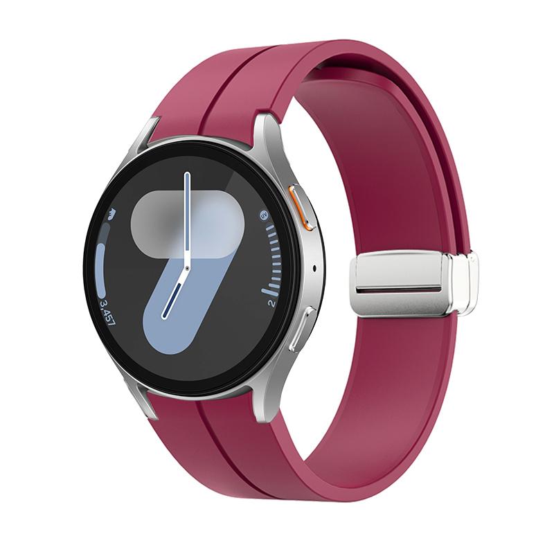 

Original Silicone Band For Samsung Galaxy Watch 7 6 5 4 FE 44mm 40mm/5 pro 45mm Magnetic Bracelet watch6 Classic 43mm 47mm strap Watch 4 Classic 46mm