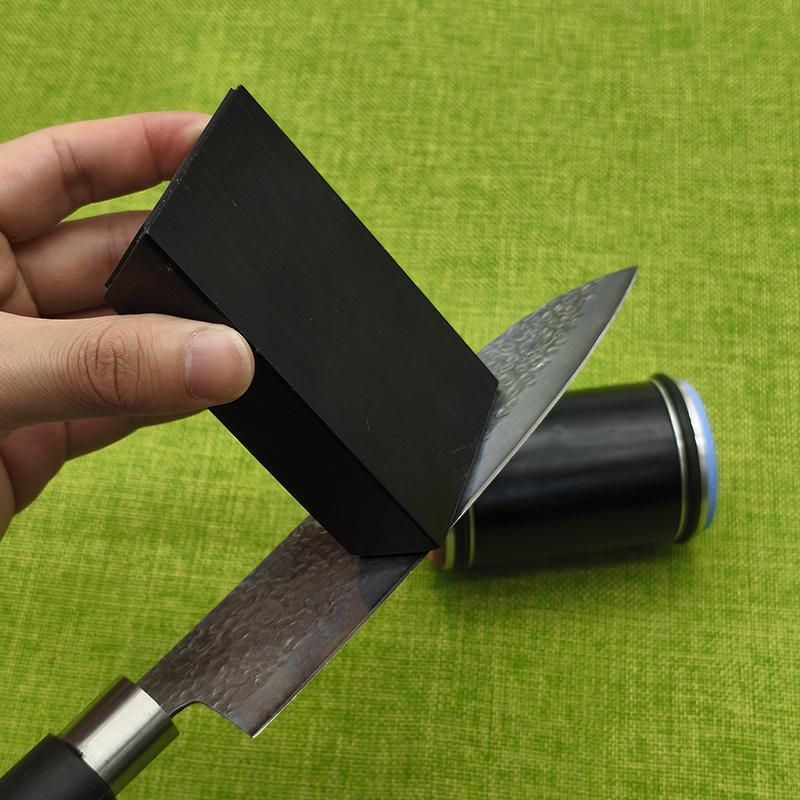 Brousek na nože s válečkem, oboustranný diamantový brousek, magnetický úhlový váleček 15-20°, pro kuchyň