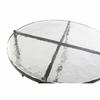 DKD Home Decor Příruční stolek Sklo Černý Kov Moderní (50 x 50 x 42 cm) - 8424001756476