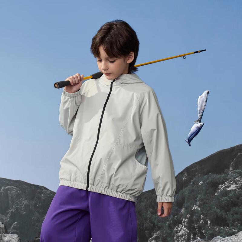 MQD Boys' Lightweight Hooded Windbreaker Jacket