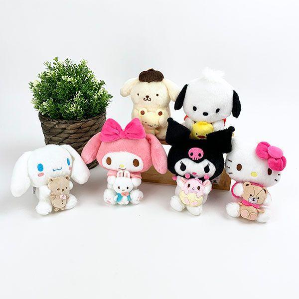 Sanrio Kuromi Pair Mascot Ball Chain Plush Black