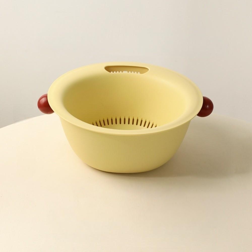 Large Capacity Fruit Vegetable Washing Bowl Vegetable Fruit Strainer  Refrigerator