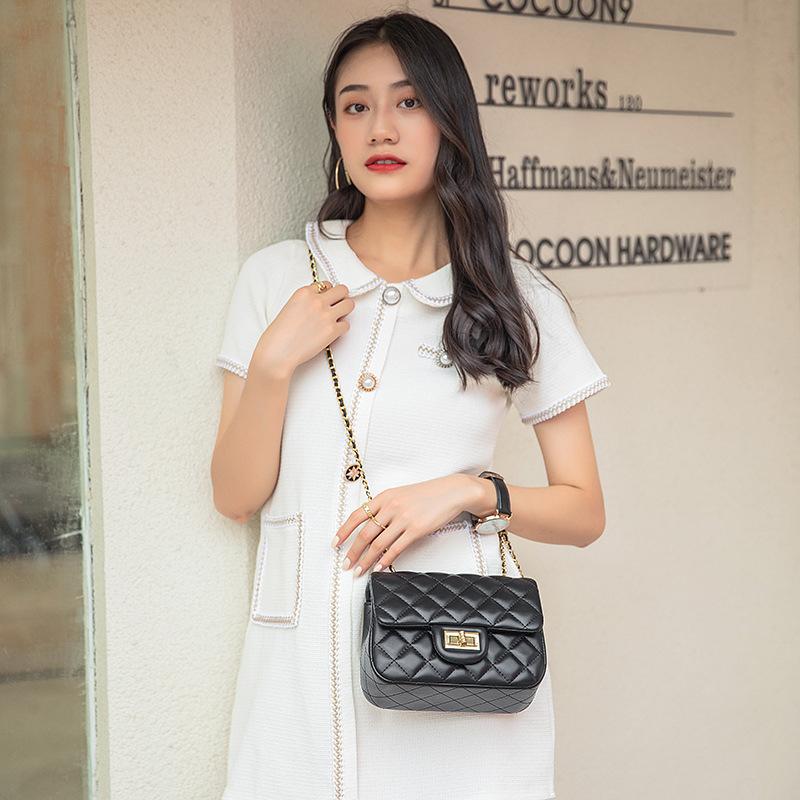 Tote Shoulder Women's Bag 2023 New Tide Small Fragrance Leather Fashion Lingerie Chain Crossbody Bag
