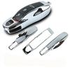 Silver Smart Key Cover Shell Holder Case For Porsche Cayenne Panamera Macan 911