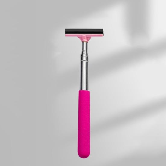 Side Mirror Squeegee, Car Rearview Mirror Cleaning Brush, Telescopic Exterior Mirror Cleaner for Wiping Defogging, Portable Snow Removal Car Accessory