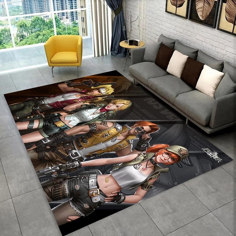 Classic Retro Game Metal Slug Bedroom Carpet for Home Decor Living Room Hallway Non-slip Mat Hotel Sofa Coffee Table Area Rugs