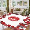 Aberdeen FC Design Crystal Velvet Rug Soft Decorative Mat for Bedroom Entrance