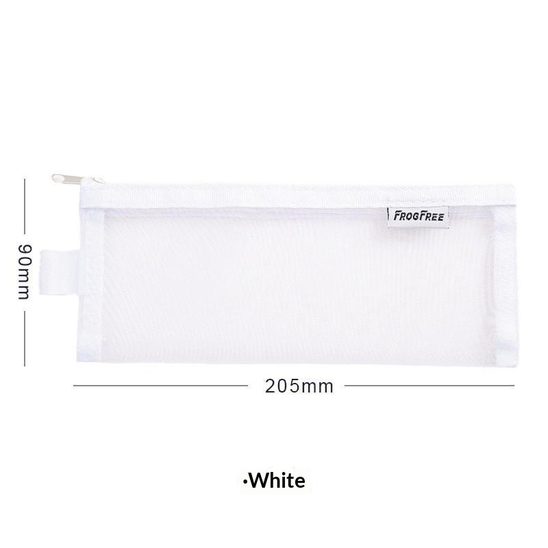Durable Canvas Pencil Case With Large Storage Pocket Smooth Metal Zipper For School Student Stationery Storage
