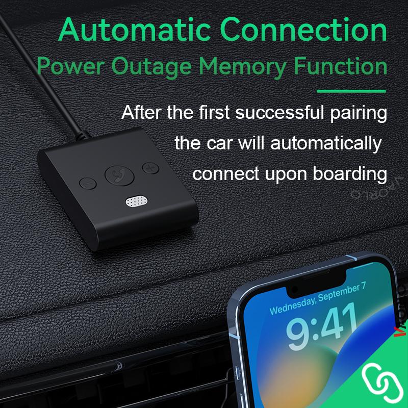 Bluetooth 5.4 AUX Car Adapter Wtih Mic 3.5MM USB U-Disk Stereo Wireless Audio Receiver Car Kit Handsfree Calls Navigation Music