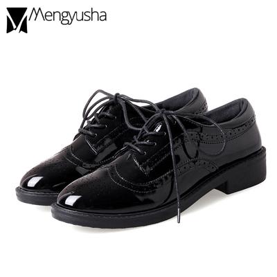 Design de mode envie chaussures brogues femmes cuir de vache chaussures oxford haute qualité chaussures derby femmes style preppy chaussures plates