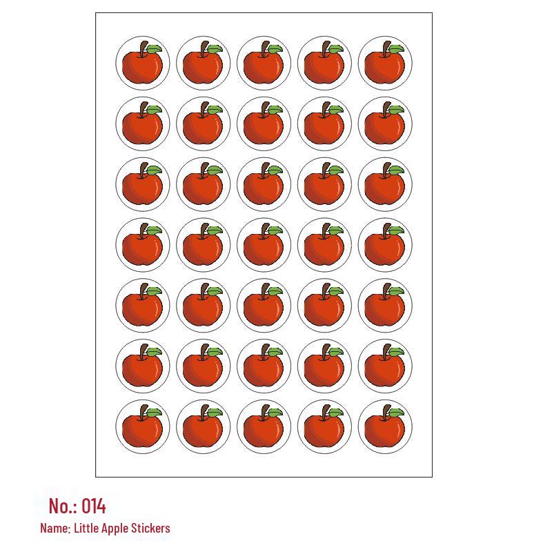 Children's Reward Stickers: Self-Adhesive, Red Flower, Thumbs Up, Smiley Face, Cartoon Designs for Primary School and Kindergarten.