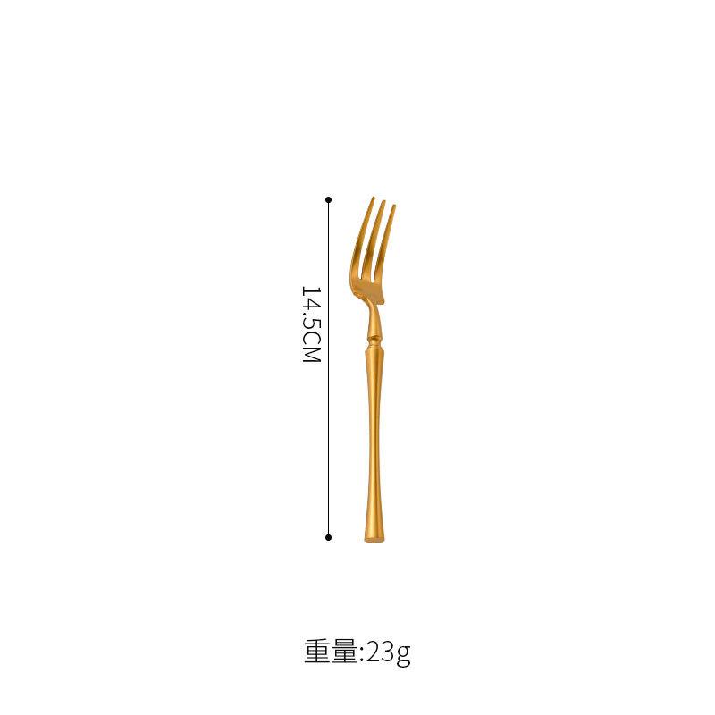 304 stainless steel knife, fork, spoon, western tableware, dessert spoon, fork, steak knife and fork set, small waist French knife and fork.