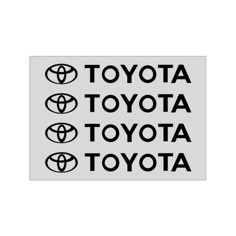4 ks Samolepky na kliky dveří auta Samolepky na pneumatiky Zpětné zrcátko Emblém Pro Toyota Yaris Hilux Corolla Prius Avensis Emblém Auris Rav4