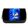 Sonic Flip-Top Detachable Pencil Case, Double-Layered Large Capacity for Students