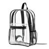 Zaino Trasparente di Grande Capacità Casual con Cerniera Impermeabile Zaino Trasparente Borsa Scolastica Zaino in PVC Visibile Borsa da Viaggio per Donne