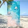 Coral Starfish Shell Pattern Outdoor Beach Towel Super Super Lightweight Quick Drying Sun Shawl Yoga Towel Running Beach Towel