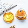 200Pcs Mini Cake Containers Clear Plastic Dome Mooncake Packaging Box Golden Base Egg Yolk Pastry Box For Bakery Party Treats