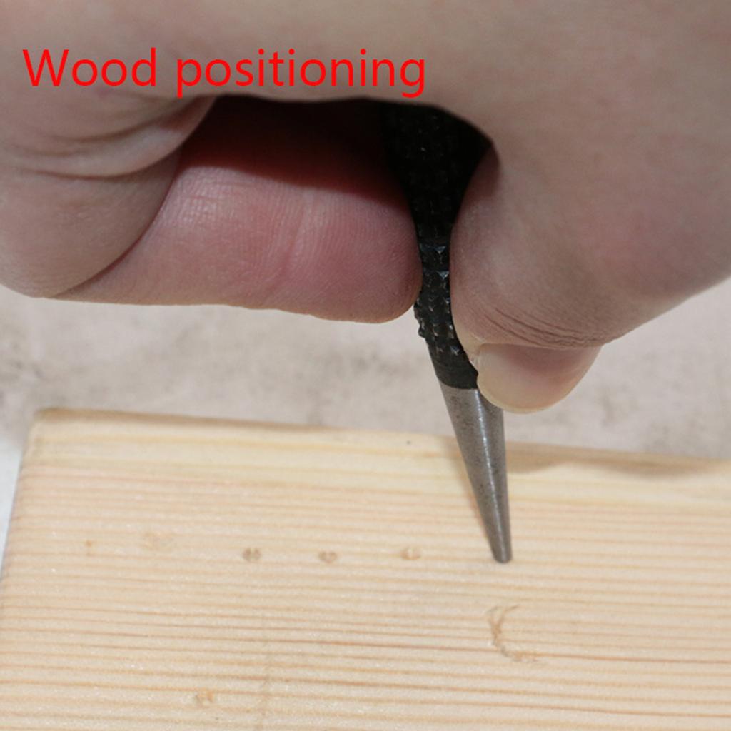 3Pcs High Hardness Sample Center Punch Non-slip Center Punch Set Cylindrical Center Punch for Machinists and Carpenters