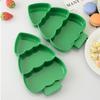 Christmas Tree Compartment Plate Durable PP Storage Dish For Holiday Party Organization HX6C